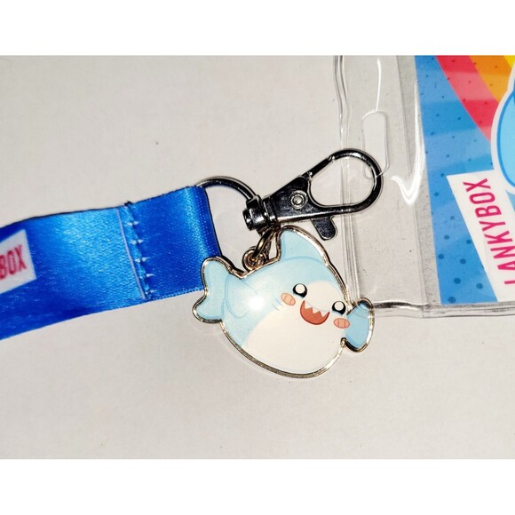 Official Lankybox Lanyard w Thicc Shark Card & Charm Happy FRIENDZ - Picture 3 of 7